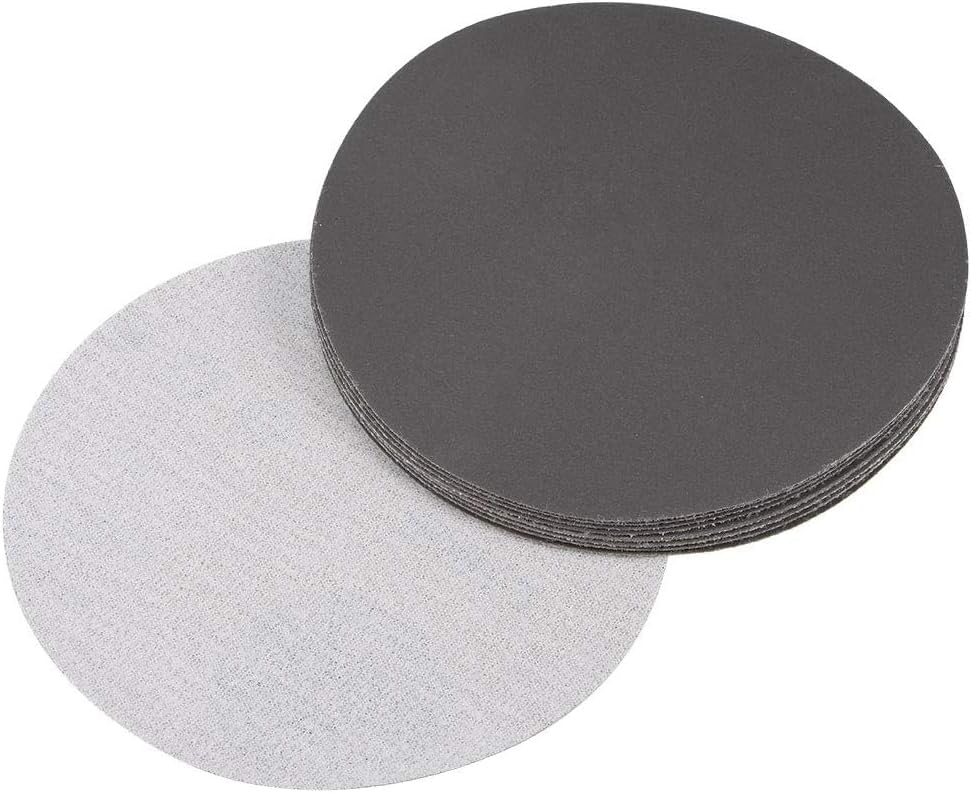 TA-VIGOR 10Pcs 125mm Wet and Dry Sanding Discs, 1000 Grit 5 Inch Hook and Loop Sandpaper Electrostatic Sand Planting Silicon Carbide — image 1