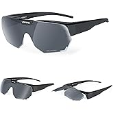 VOZAPOW Polarized Sunglasses over Prescription Glasses Flip up Sports Sunglasses for Men Women Oversized UV Protection Shades