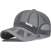 FASHIXD Mesh Baseball Cap for Men Women Summer Running Sports Hat Breathable Quick Dry Trucker Hats