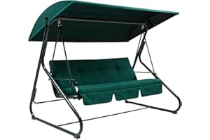 Swing Canopy Replacement Waterproof Cover, UV Resistant Polyester Sun Shade Awning for 2-3 Seater Outdoor Swing, Patio Backya