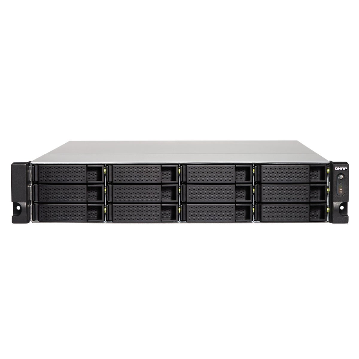 QNAP TS-1263XU-RP-4G-US 2U 12-Bay AMD 64bit x86-based NAS and iSCSI/IP ...