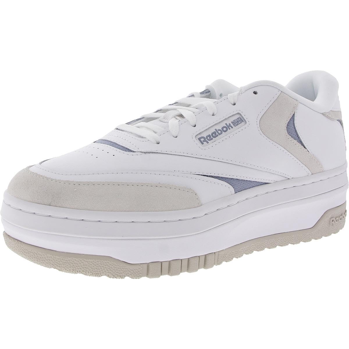 Reebok Women's Club C Extra Sneaker, White/Vintage Blue/Moonstone, Women's Size 10.5 Image