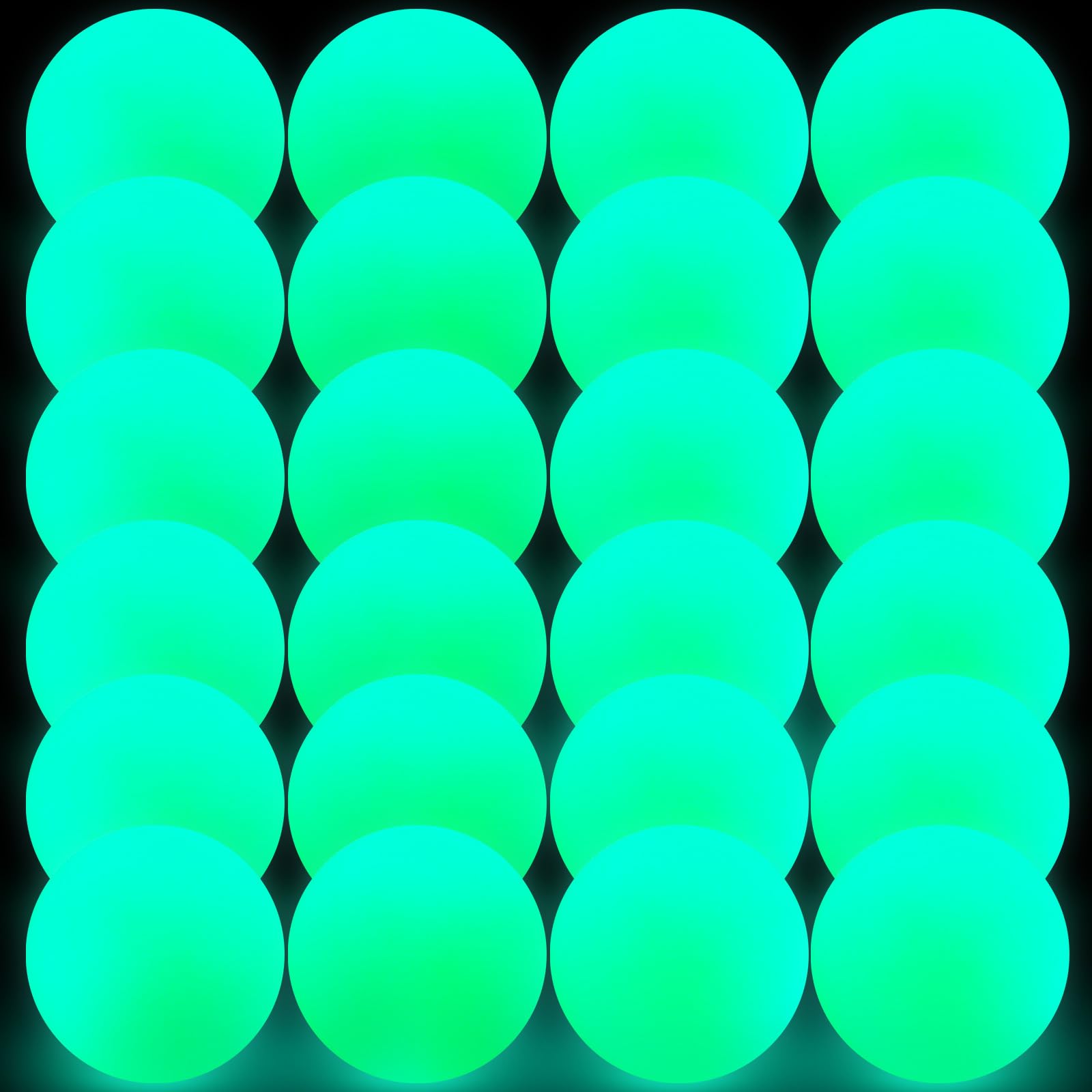 Photo 1 of Deekin 8" Street Hockey Balls Glow in The Dark Sports Balls for Indoor Outdoor Road Roller Hockey(Green,12 Pcs)