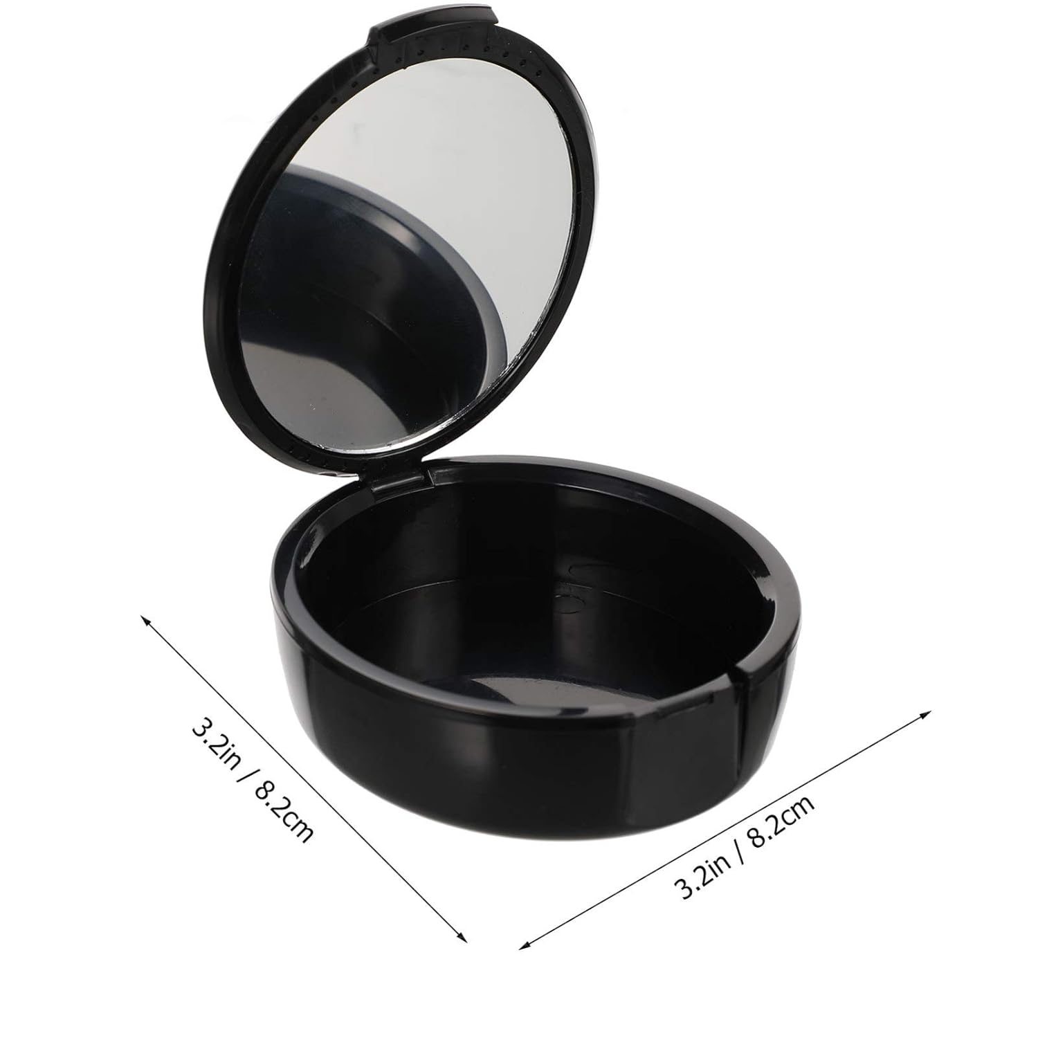 Healifty Denture Case 2 Pcs Denture Cup Container Fake Teeth Storage Case Retainer Box for Men Women (Black) : Beauty