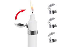 OLEEK (3Pcs Automatic Candle Extinguisher Automatic Swedish Candle Extinguisher, Taper Automatic Candle Snuffer, Candle Care kit Candle Tools, Swedish Candle Snuffer Set, Candle Snuffer and Wick
