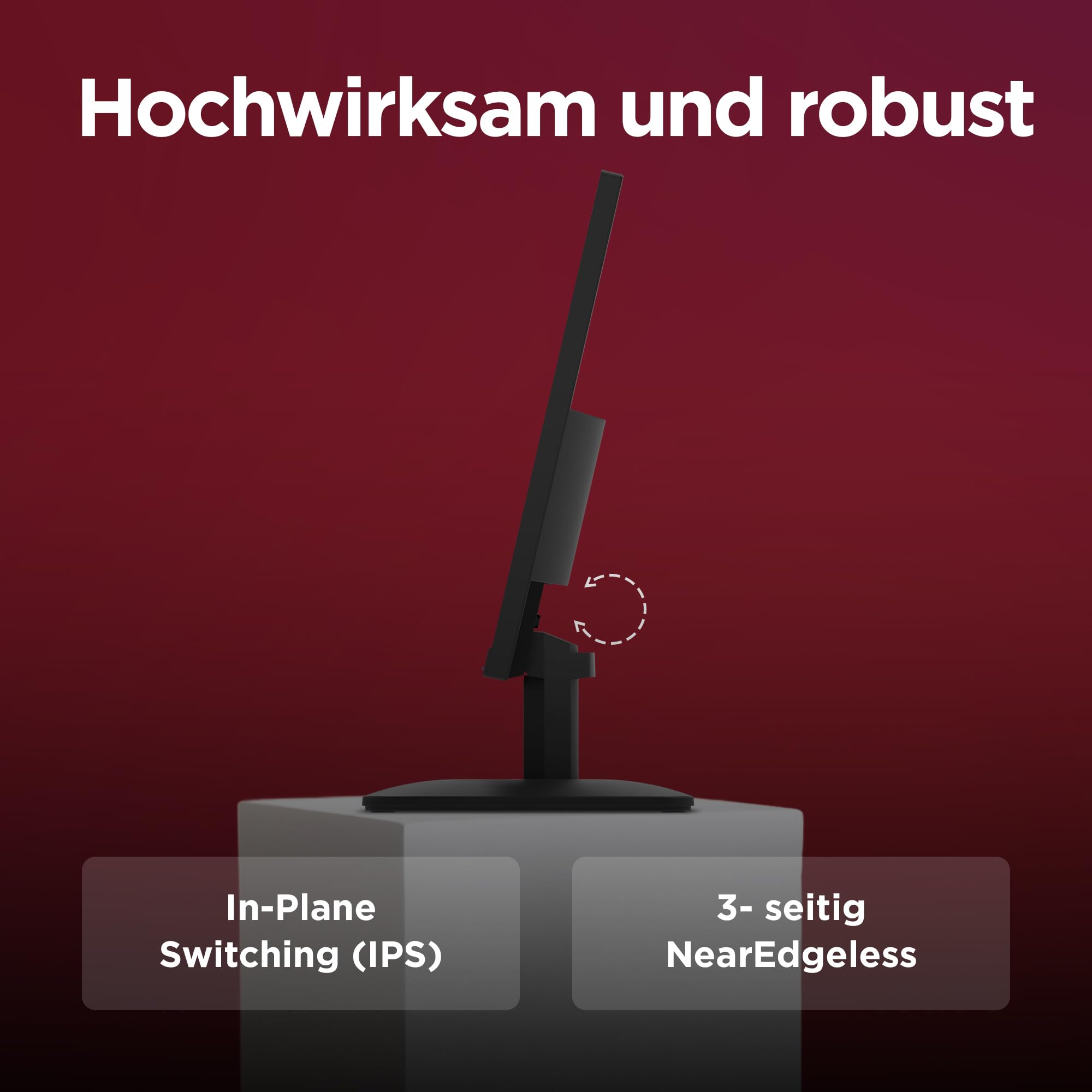 Lenovo L27-41 | 27'' Full HD WLED Monitor | 1920 x 1080 | 16:9 | 100Hz | 4ms Reaktionszeit | HDMI | VGA | 3-seitig IPS Panel | Raven schwarz | 4.1 kg 9