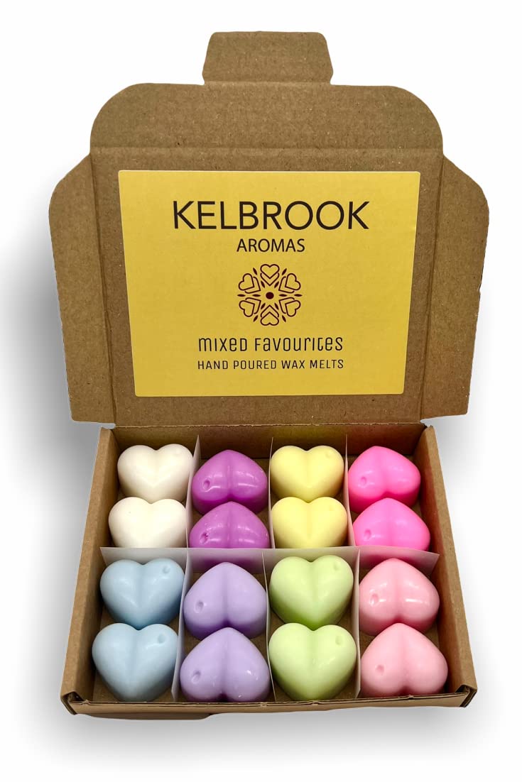 Wax Melts - Mixed Favourites | 16 Pack | Strong Scented | Made in the UK | Plastic Free | Vegan