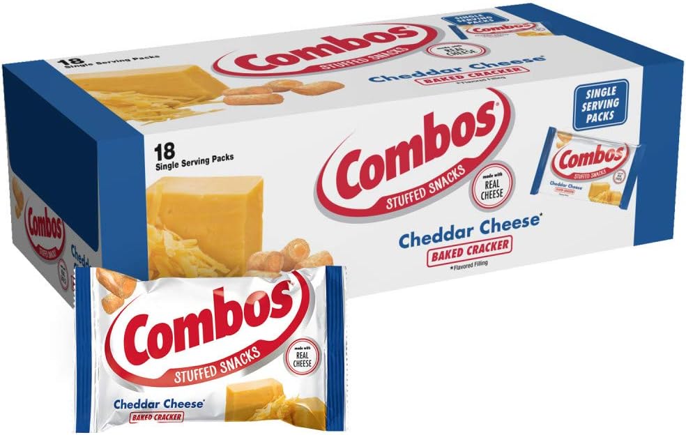 Combos Cheddar Cheese Cracker Baked Snacks, 6.3 oz Amazon.ca Grocery