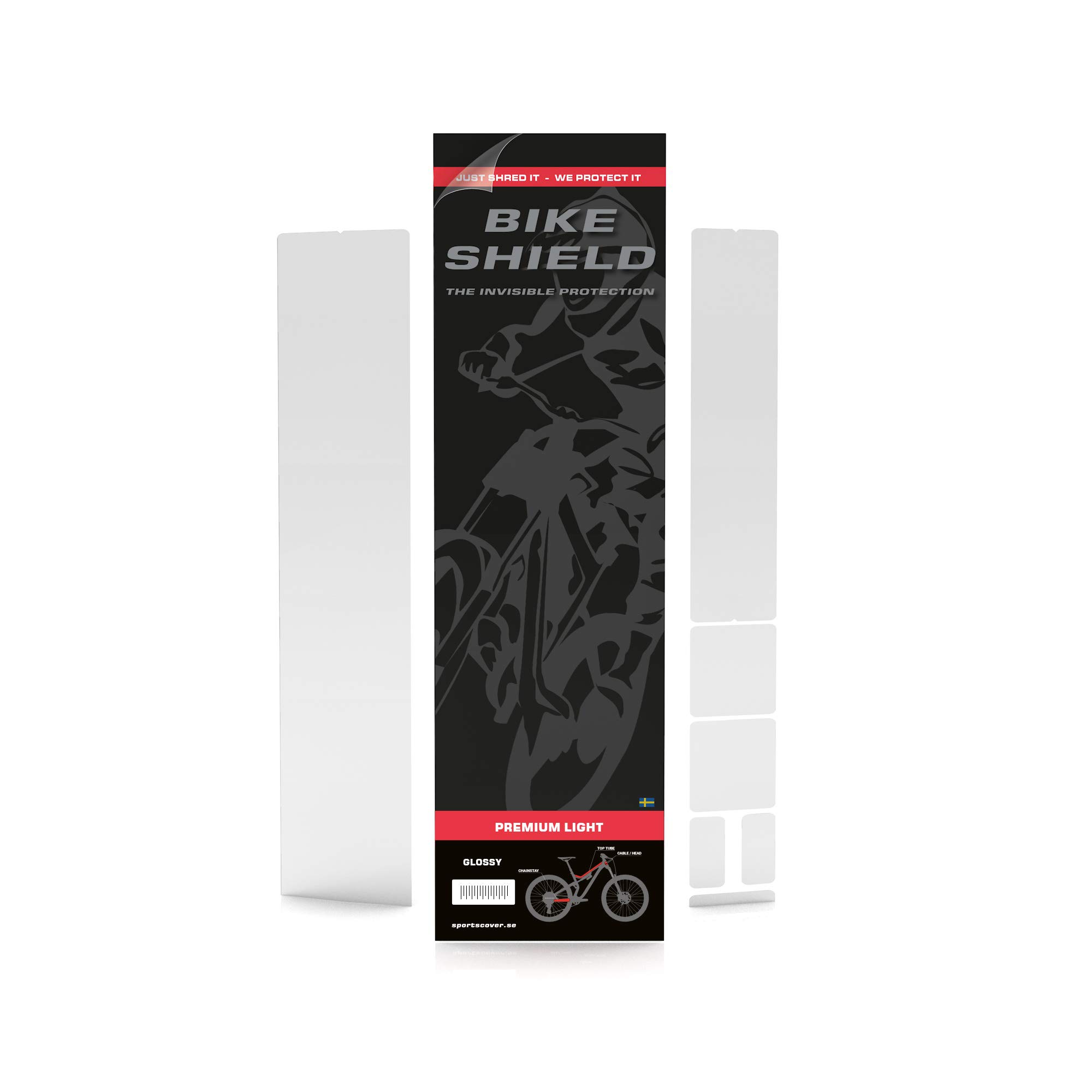 Bike shield Premium Light Bike Frame Protection kit, Gloss, Invisible