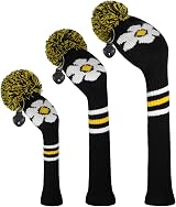 Scott Edward Daisy Knit Golf Headcovers 3Pcs Driver Fairway Hybrid 460CC