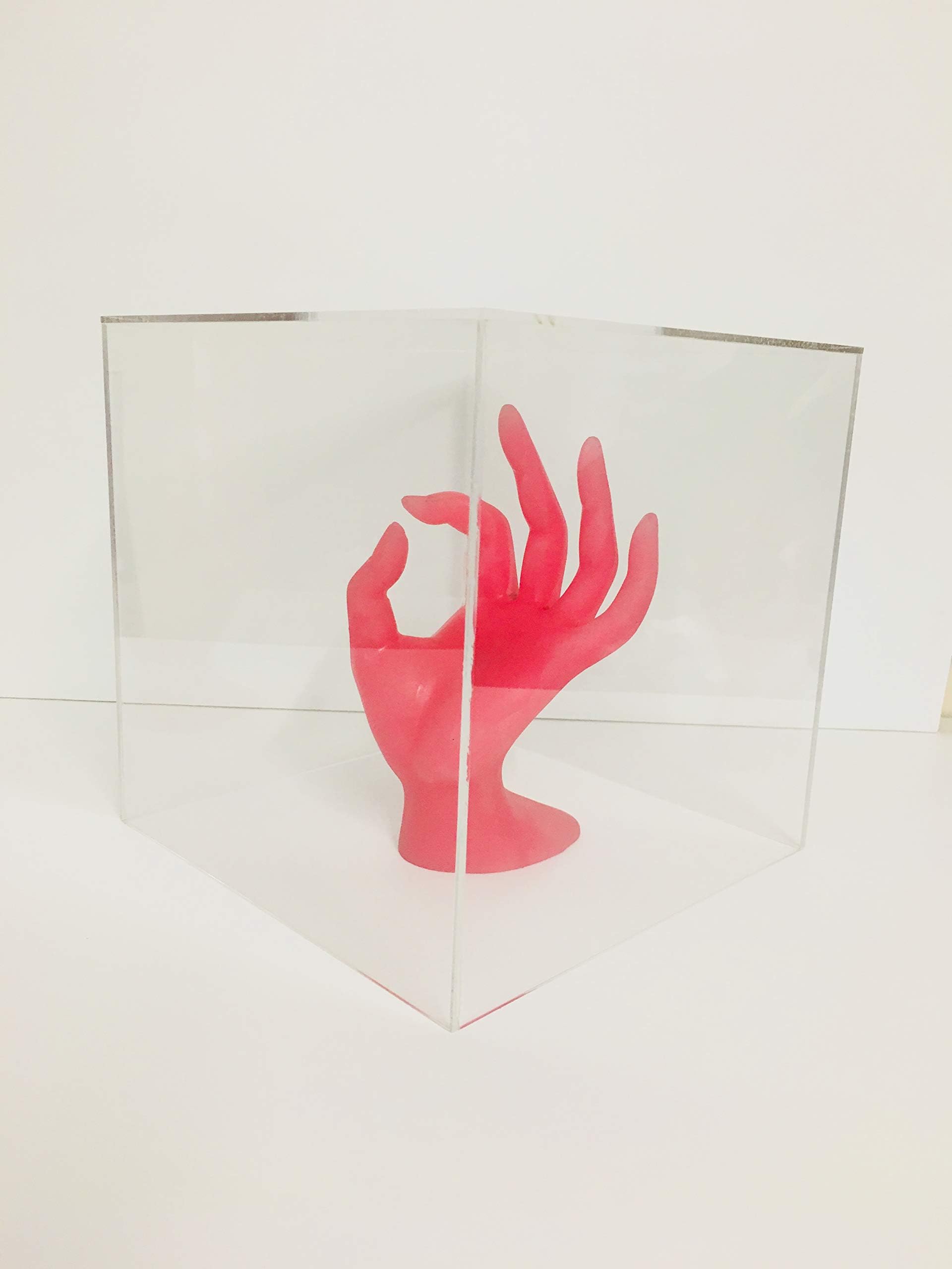 Acrylic 5 Sided Box Cube Display Stand, Counter Top Display. (100 x 100 x 100)