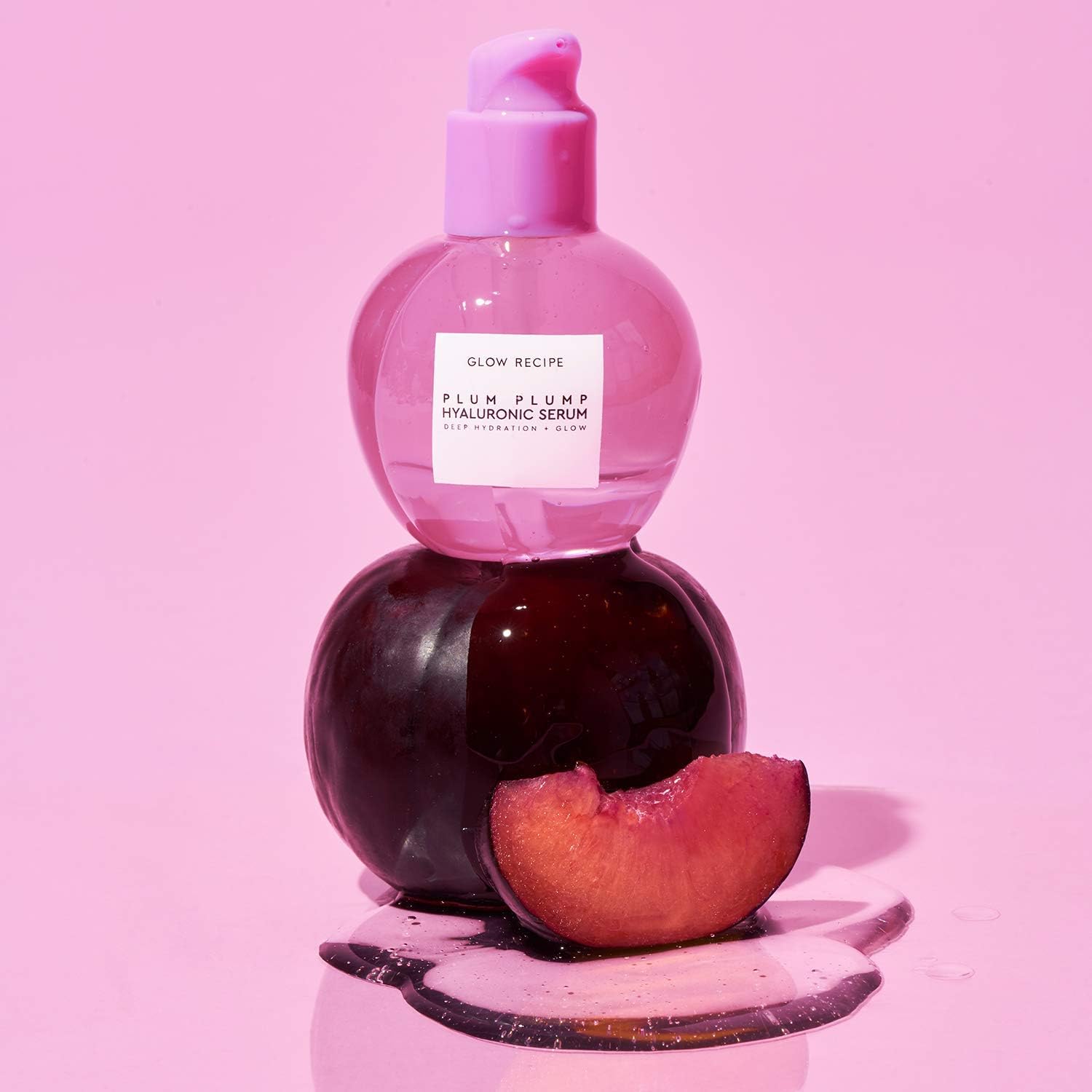 Glow Recipe Plum Plump Hyaluronic Acid Serum, Hydrating + Plumping Face Serum, Korean Serum with Vitamin B5 - Image 4