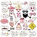 Sweet 16 Birthday Photo Booth Props Party Kit(44Counts),Konsait Funny Sweet Sixteen Photo Props with Sticks Pink Decor Great for 16th Happy Birthday Party Favors Supplies for Girls