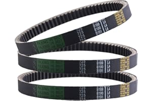 MRELC 3 Pcs Go Kart Drive Belt 725,Drive Belt Clutch Replacement for Hammerhead 80T TrailMaster Mid XRX Mud Head Go Kart 6.5HP Engine 30 Series(Go-Karts 9.110.018-9.100.018-725)