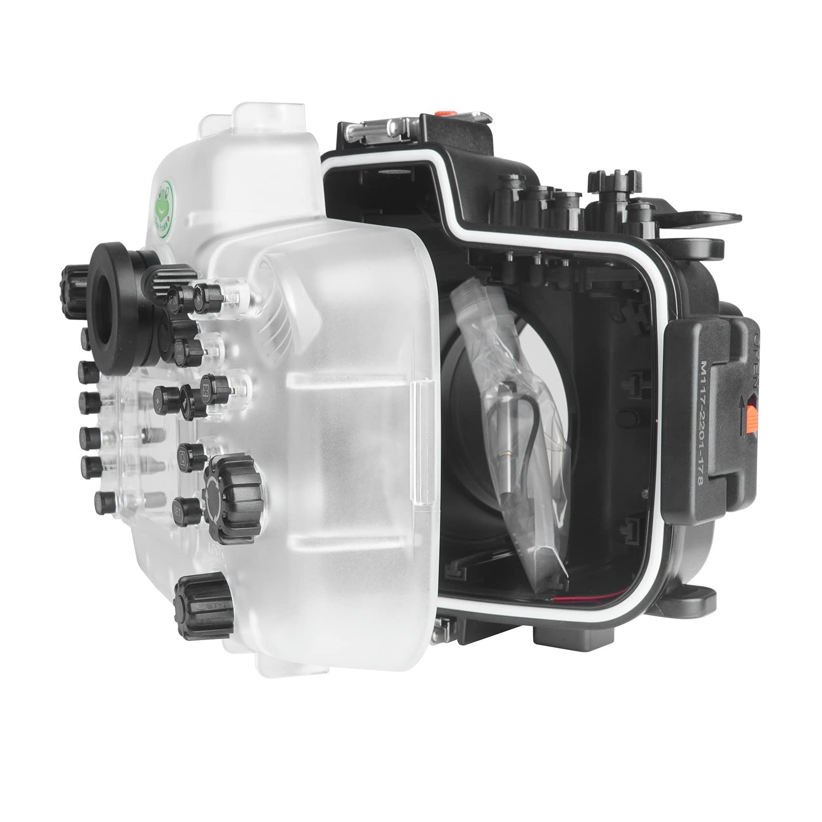 SeaFrogs Waterproof Housing for Canon 5D IV 5D III Underwater Case for Mark IV 5D4 with EF 24-105mm f/4L Lens, Compatible with Canon 5D Mark III 5D3, W/ Port for Vacuum System- [40M/130ft]