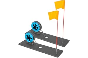 Compact Ice Fishing Rod with Flag Marker Construction Foldable for Easy Winter Angling Transport Portable