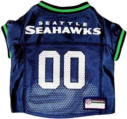 New Official Licensed NFL Seattle Seahawks Mesh Pet Jersey - MEDIUM