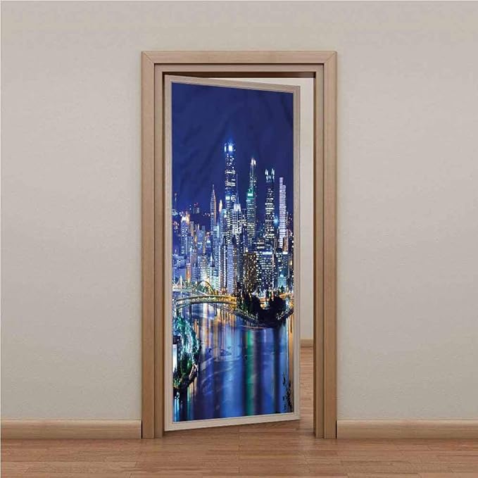 Decor Door Decals SelfAdhesive Door Mural