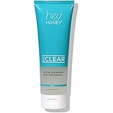 Hey Honey Skincare Be Clear Acne Routine | Daily Active Cleansing Face Wash | Youth & Young Adults, Blemishes Prone | Propolis & Gentle Exfoliating Acids | Fast & Long Lasting Oil Control | 5 fl oz
