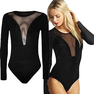 mesh insert bodysuit