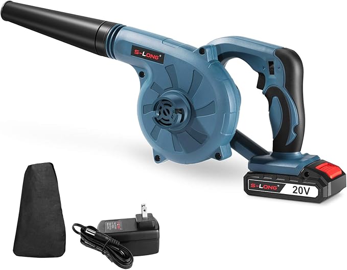 Cordless Leaf Blower, SLONG 20V Lightweight Lithium 2in