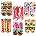 Zmart Hamburger Ice Cream Socks 3D Print Funny Cute Crazy Colorful Low Cut Ankle Socks