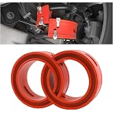 2PCS Rubber Coil Spring Spacers with Ties,Heavy-Duty Coil Spring Booster for Vibration &amp; Noise Reduction,Rear Coils Springs Spacer Car Accessories Fit Springs with 1.45-1.65" Gap