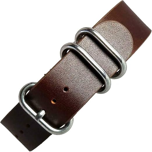military leather watch strap
