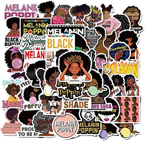 Inspirational Singer Melanin Poppin Stickers 50PCS for Laptop