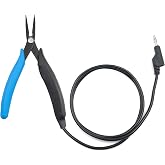 Grounded pliers for permanent jewelry, 3ft Precise Control Unleash Unrivaled Precision for Fine Chain Welding, 3ft Blue