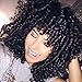 YIROO Natural Synthetic Curly Wig for Women, Fashion Cosplay Party Affordable Synthetic Wigs With Free Wig Cap (#1b)