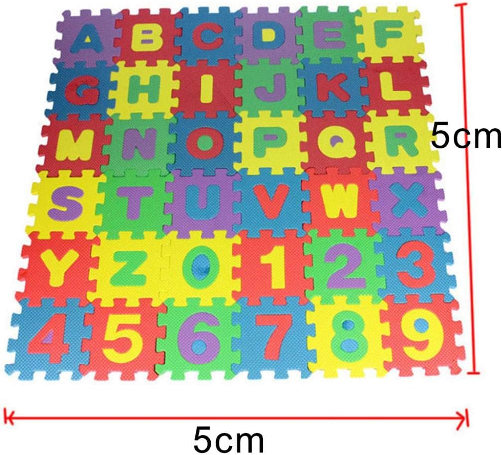 alphabet and numbers mat
