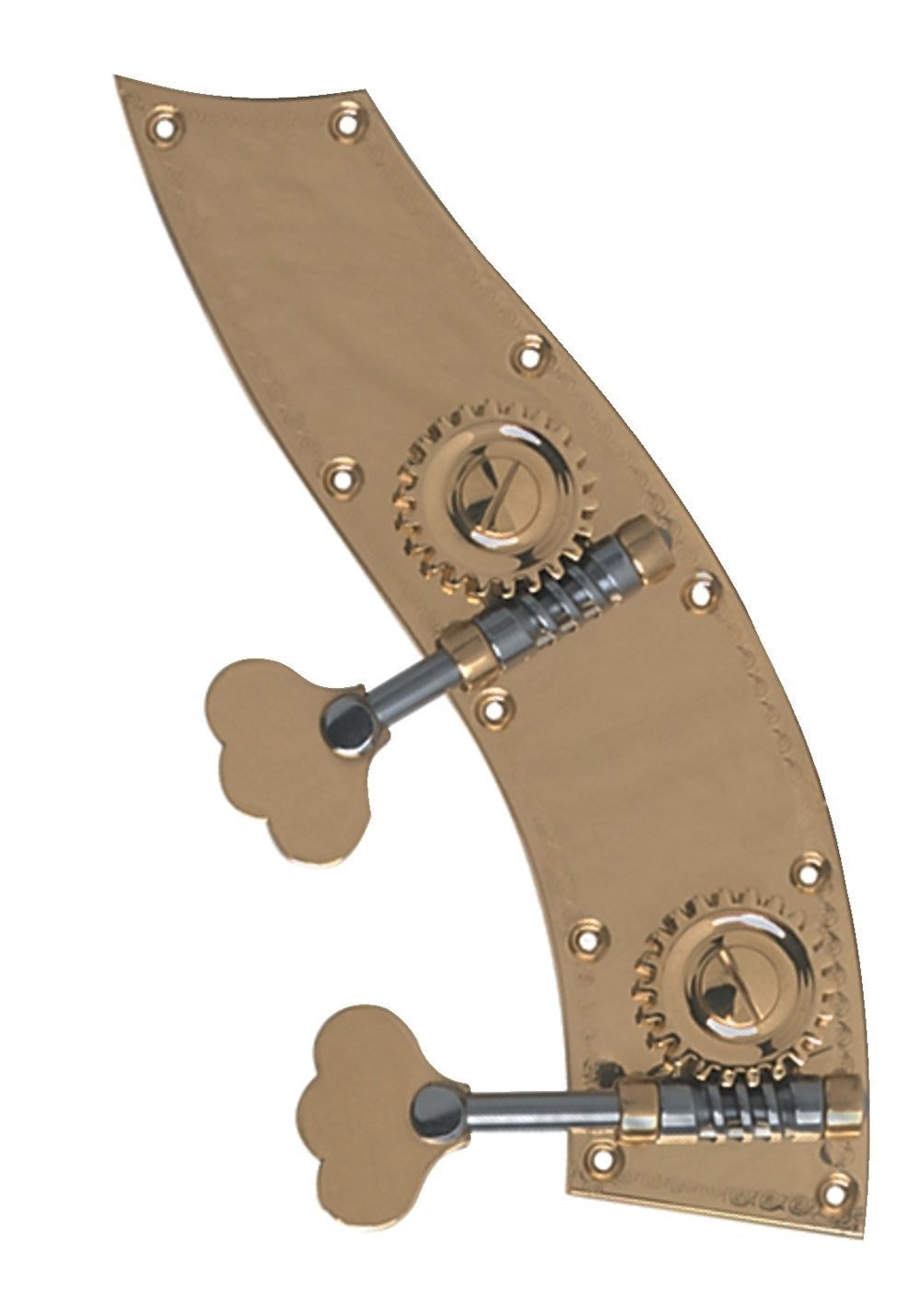 Rubner 140-100 Bass Mechanism for Double Bass Tyrolean Shape 4/4 and 3/4 Size 2-Piece 4-String Brass Made in Germany