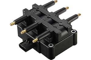 BDFHYK Ignition Coil Pack UF305 Set of 1 Compatible with Chrysler Pacifica Town & Country Voyager,Compatible with Dodge Caravan Grand Caravan,Wrangler,Routan 3.3L 3.8L V6 Replacement for C1442 UF412