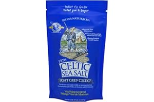Celtic Sea Salt, Light Grey Mineral Sea Salt, 8 oz Resealable Bag Unrefined, Hand-Harvested, Vital Minerals, Family Founded Since 1976