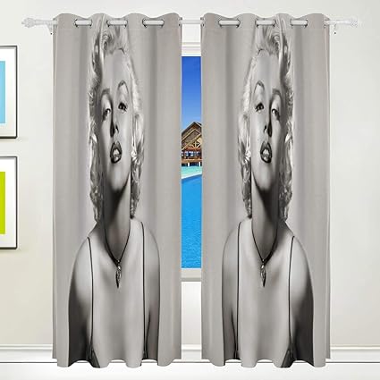 Amazon Com Xinpulong Living Room Window Curtain Marilyn Momroe