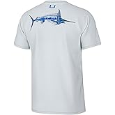 HUK Mens Fishing Graphic Tee, Performance Short Sleeve, Quick-Dry