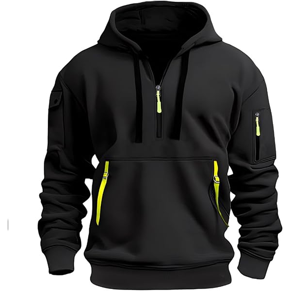 Amazon.com: ZXCTKA Tactical Hoodies for Men Quarter Zip