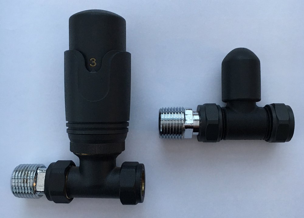 Eastbrook 15mm Straight TRV and Lockshield Valve