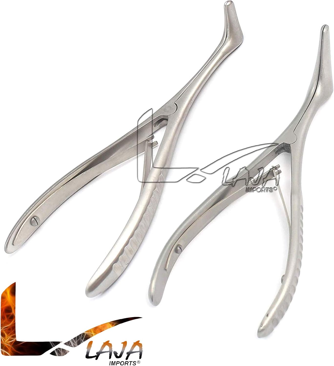 LAJA Imports 2 Pieces/lot! Stainless Steel Speculum Nostril Nose Pliers Nasal Dilator Checking (for Adult and Child)