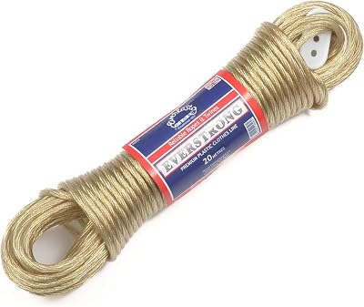 Everlasto Everstrong PVC Clothesline 4.7mm x 20M Steel Core Durable Line