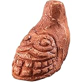 Aztec Death Whistle - Real Screaming, Up To 125+ Decibels Loud, Authentic Human Sounding Screams, War Whistle (Style 01)