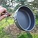 Outdoor Frying Pan with Folding Handle High Strength Oxidation Pot Camping Cooking Picnic Backpack Cookwarethumb 1