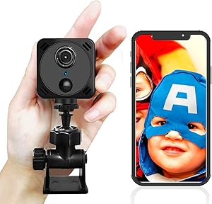 4K Mini Spy Camera with Audio and Video, hidden camera with app,mini spy camera, Long Battery Life,Remote View,Night Vision,Motion Detection, Portable hidden camera for home,Car,Office,Exclude TF Card