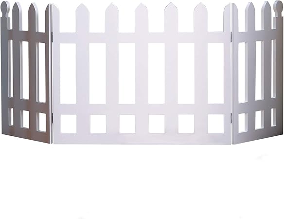 white picket fence folding pet gate