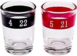 Straame Roulette Drinking Game Set with 16 Glasses and 2 Balls view 3
