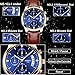 Mens Watches Waterproof Luxury Brand Chronograph Sports Watches Men Full Steel Quartz Business Casual Wrist Watch Leather