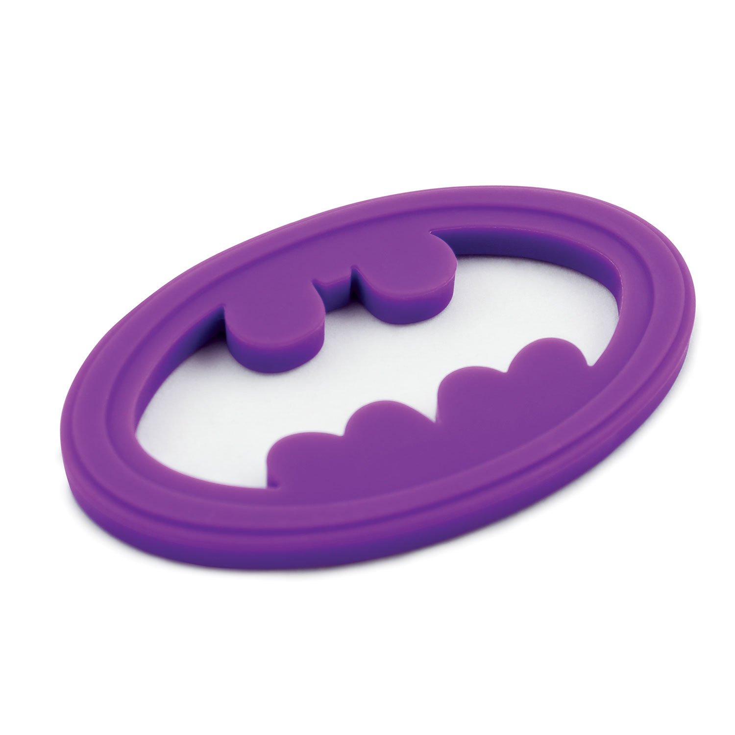 Bumkins Dc Comics Silicone Teether, Batman Purple