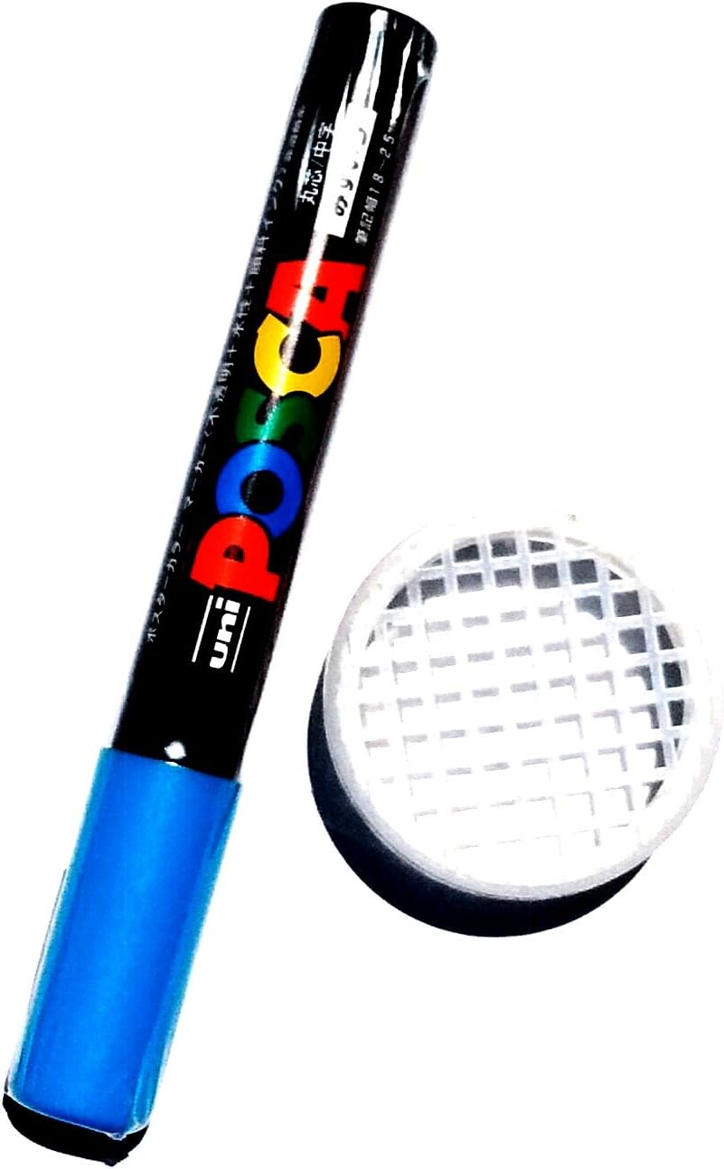 Posca Queen bee blue color marking pen non-toxic pc5m & push in queen cage