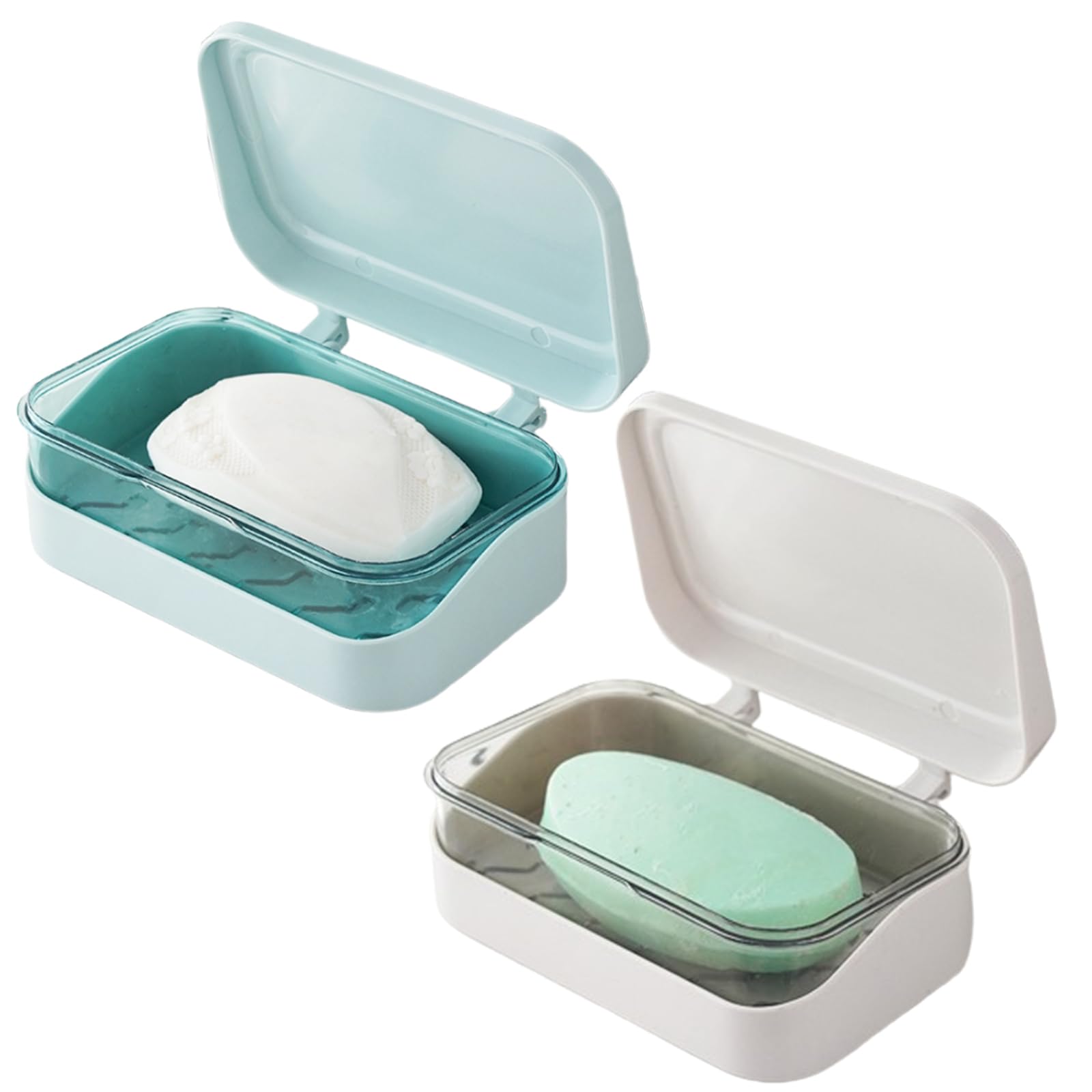 Soap Box, Portable Soap Box, Soap Box, Leak-proof Soap Organiser,Soap Dish, Suitable for Home